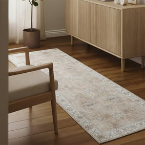 Wasbare loper - Domingo Oriental Beige