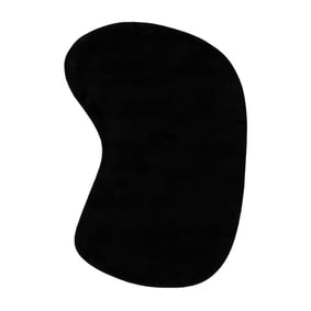 Zacht laagpolig vloerkleed - Cozy Ripple Zwart - product