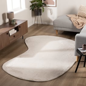 Zacht laagpolig vloerkleed - Cozy Ripple Creme