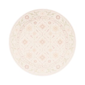 Rond Vloerkleed Bloemen - Celine Roze - product
