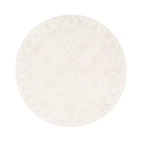Rond Vloerkleed Bloemen - Celine Creme - product