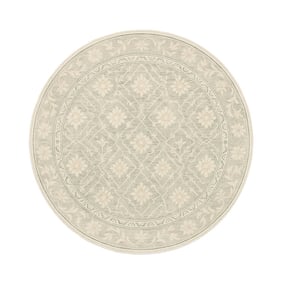 Rond Vloerkleed Bloemen - Celine Groen - product