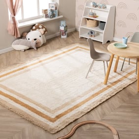 Wasbaar kindervloerkleed - Milo Beige