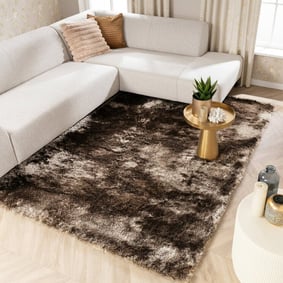 Hoogpolig vloerkleed - Glorious Zilver/Grijs