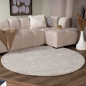 Rond Berber vloerkleed - Aicha Grijs