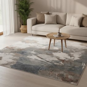 Wasbaar abstract vloerkleed - Misha Flow Multicolor