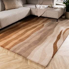 Wollen vloerkleed - Liora Bruin