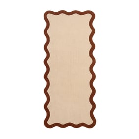 Wasbare loper - Hazy Bruin/Creme - sfeer