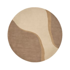 Rond wollen vloerkleed - Vienna Beige - product