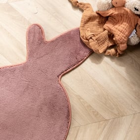 Wasbaar kindervloerkleed - Coco Peer Donkerroze - product