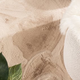 Zacht hoogpolig vloerkleed - Comfy Supreme Pebble Beige - product