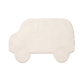 Wasbaar kindervloerkleed - Coco Auto Beige - product