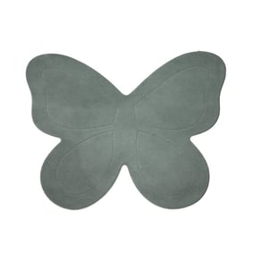 Wasbaar kindervloerkleed - Coco Vlinder Donkergroen - product