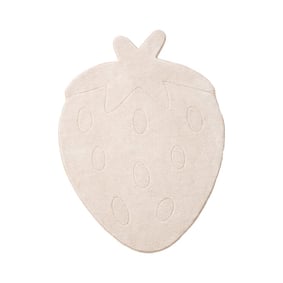 Wasbaar kindervloerkleed - Coco Aardbei Beige - product