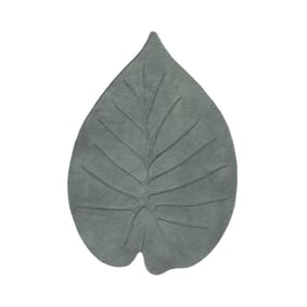 Wasbaar kindervloerkleed - Coco Blad Donkergroen - product