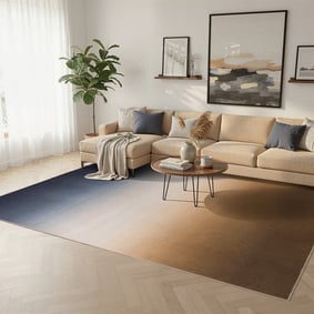 Modern vloerkleed - Clarke Fade Blauw