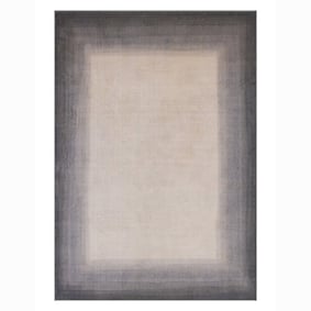 Modern vloerkleed - Clarke Border Grijs - product