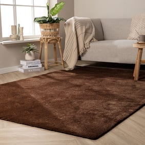 Wasbaar vloerkleed - Clean Donkerbruin