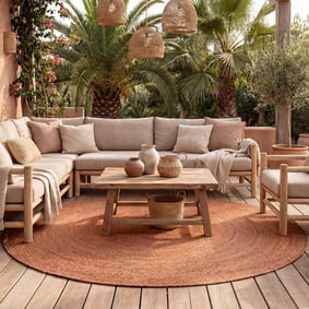 Rond binnen- & buitenkleed - Bali Terra