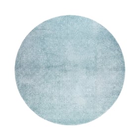 Rond wasbaar vloerkleed - Clean Lichtblauw - sfeer
