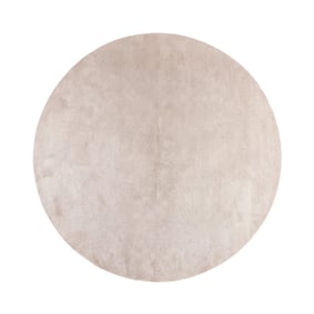 Rond wasbaar vloerkleed - Clean Beige - sfeer