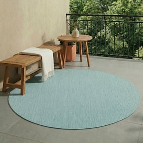 Rond buitenkleed - Costa Turquoise
