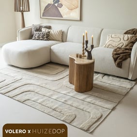 Wollen vloerkleed - Judith Lines Greige