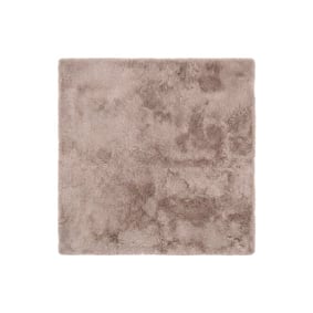 Vierkant hoogpolig vloerkleed - Comfy Supreme Taupe - product