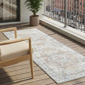 Wasbare loper - Domingo Mandala Beige