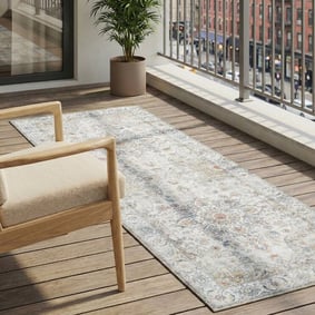 Wasbare loper - Domingo Mandala Wit