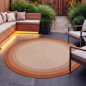 Rond binnen- & buitenkleed - Florence Terra