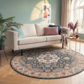 Rond vintage vloerkleed - Imagine Medaillon Rustiek