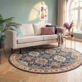 Rond vintage vloerkleed - Imagine Oriental Rustiek