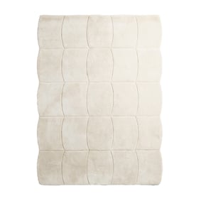 Organisch vloerkleed - Chester Blocks Creme - sfeer