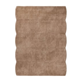 Organisch vloerkleed - Chester Blocks Bruin - product