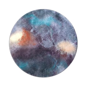 Rond design vloerkleed - Lunara Multicolor - sfeer