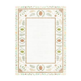 Buitenvloerkleed - Maui Border Wit - product