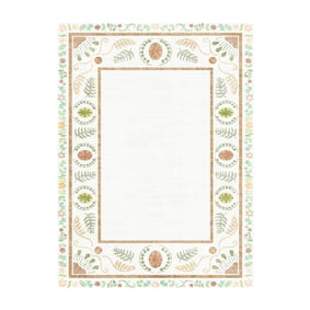 Buitenvloerkleed - Maui Border Wit - sfeer