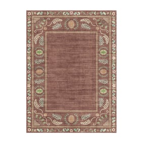 Buitenvloerkleed - Maui Border Bruin - product