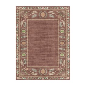 Buitenvloerkleed - Maui Border Bruin - sfeer