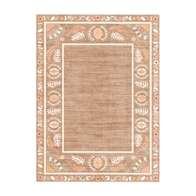 Buitenvloerkleed - Maui Border Terracotta - sfeer