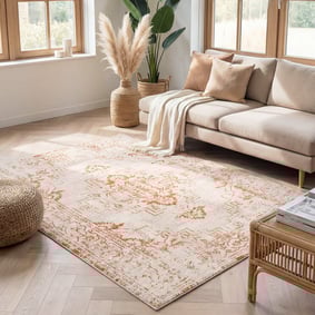 Vintage vloerkleed - Spring Ethnic Creme/Terra