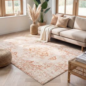 Vintage vloerkleed - Spring Ethnic Creme/Terra