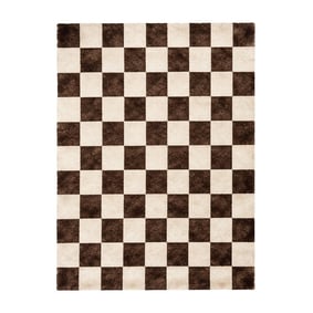 Checkerboard vloerkleed - Blox Bruin - product