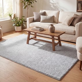 Hoogpolig vloerkleed - Lofty Licht Grijs