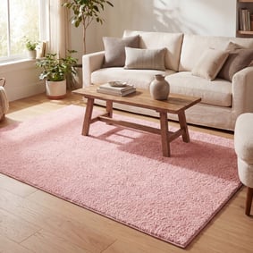 Hoogpolig vloerkleed - Lofty Roze