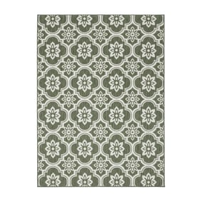 Buitenkleed - Rio Flower Groen - sfeer