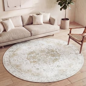 Rond Vintage vloerkleed - Lago Groen