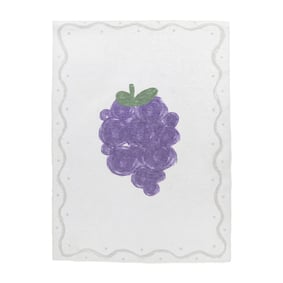 Wasbaar kindervloerkleed - Mick Druif Paars - product