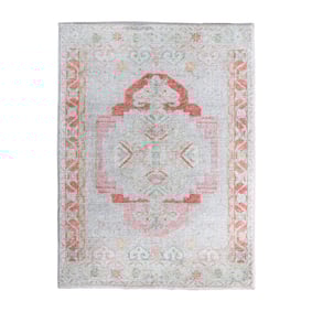 Vintage vloerkleed - Matteo Medaillon Terra/Beige - product